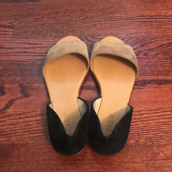 J. Crew Factory tan and black suede sandal - Picture 2 of 5